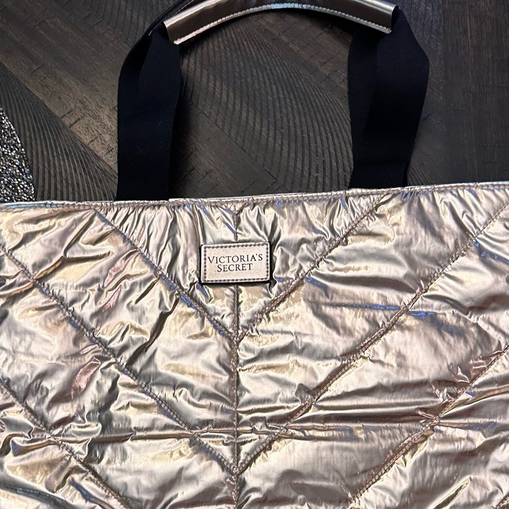 Authentic Victoria’s Secret Rose Gold Tote Bag
